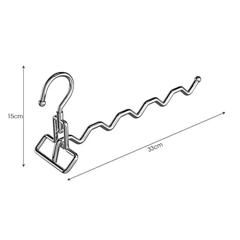 Essential Trips Home Simple Hanging Clothes Hangers Folding Stainless Steel Clothes Hanger Organizer Travel Hotel Drying Hanger 1380₽