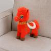 Fluffy Cartoon Steed Doll Chinese Style Zodiac Pony Figurine Plush Horse Doll  Birthday Gift