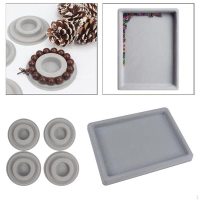5x Jewelry Tray Organizer Storage Container Showcase Display Case Holder Insert Divider Bead