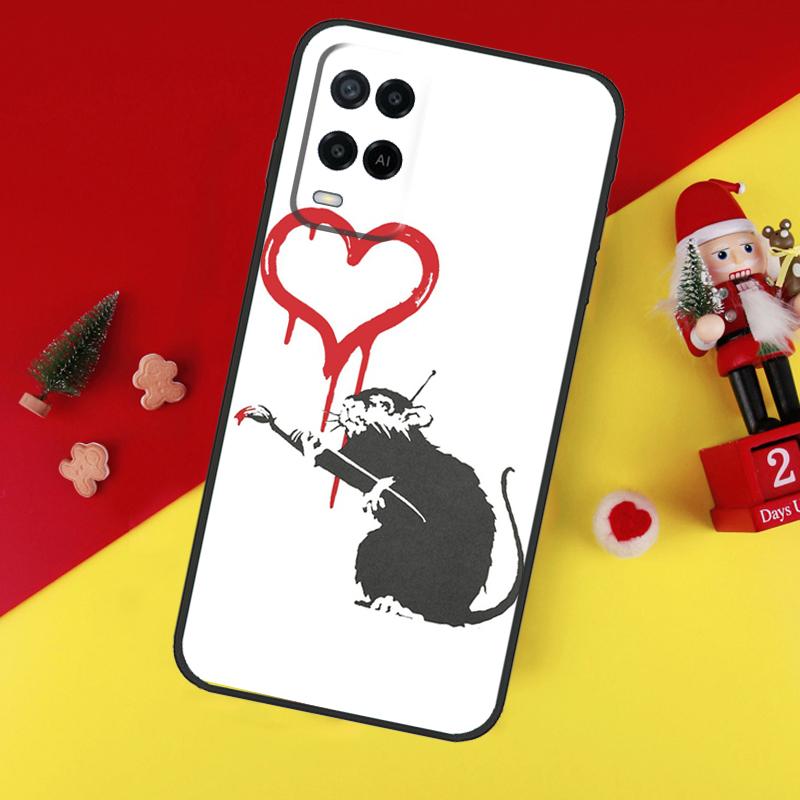 Cute Cartoon Animal Rat Case For Oppo A5 A6 Pro A15 A57 A17 A54 A74 A94 A76 A16 A96 A40 A60 A80 A18 A38 A58 A78 A98