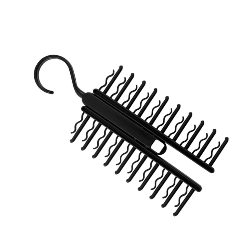 Organizator de Cravate cu 20 de Fante pentru Economie de Spațiu, Raft Eficient pentru Gestionarea Cravatelor, Umeraș cu Raft cu 20 de Poziții pentru Dulapuri Fără Dezordine