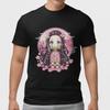 Demon Slayer Cute Nezuko Kamado Anime Graphic Black T-Shirt
