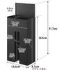 Yamazaki Jitsugyo Magnetic Disposable Gloves Holder Black X X Tower Floating Storage Storage Case 1380 W13.6 D8.1 H24.5cm