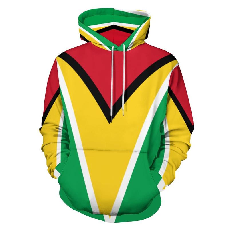 Haiti Nation Flag Men's Women's Sports Hooded Pullover Fashion 3D Print Spring And Autumn Winter Casual Hoodie Loose Sweatshirt