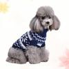 Pet Christmas Sweater Winter Dog Clothes Knitted Costumes Thick Warm Polyester Material Durable Turtleneck Festive Printing