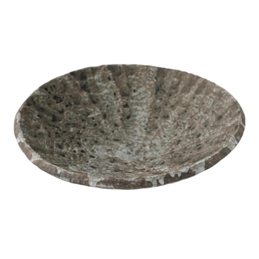 Low-Slung Ceramic Bowl with Lustrous Glaze Stylish Shallow