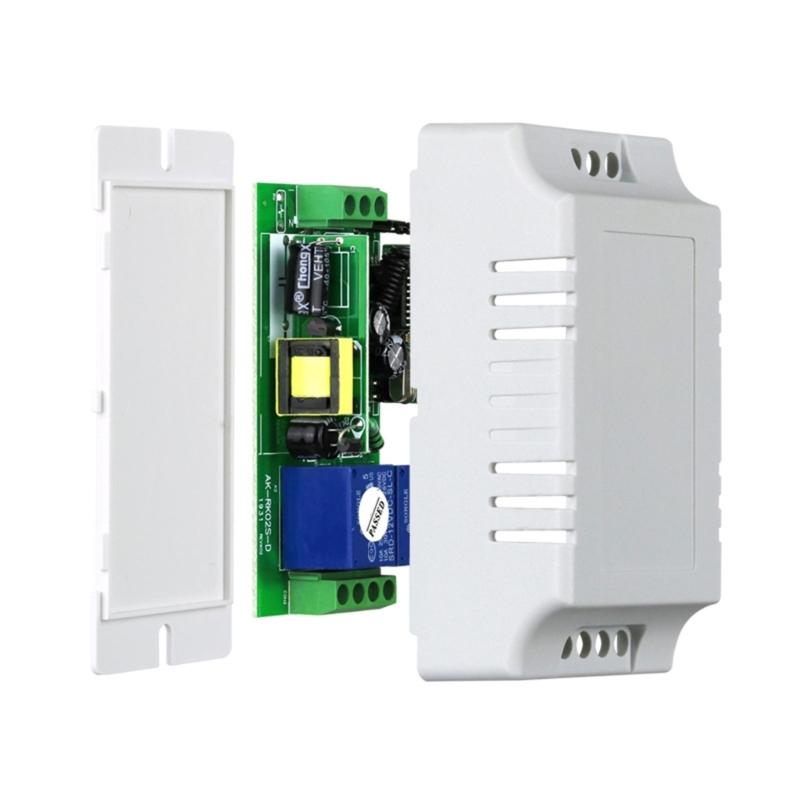 85-250V Learning Control Relays Switches 433MHz 2 Channel Remote Relays Transmitters and Receiver Easy to Use