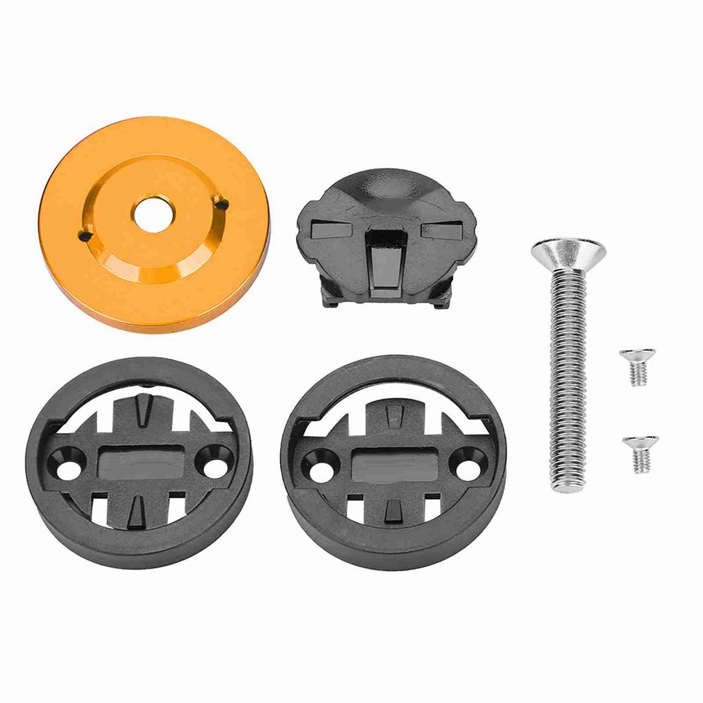 Mountainrennrad Computerhalter Vorbaukappe Stoppuhr GPS Tachometer Halterung (Gold)