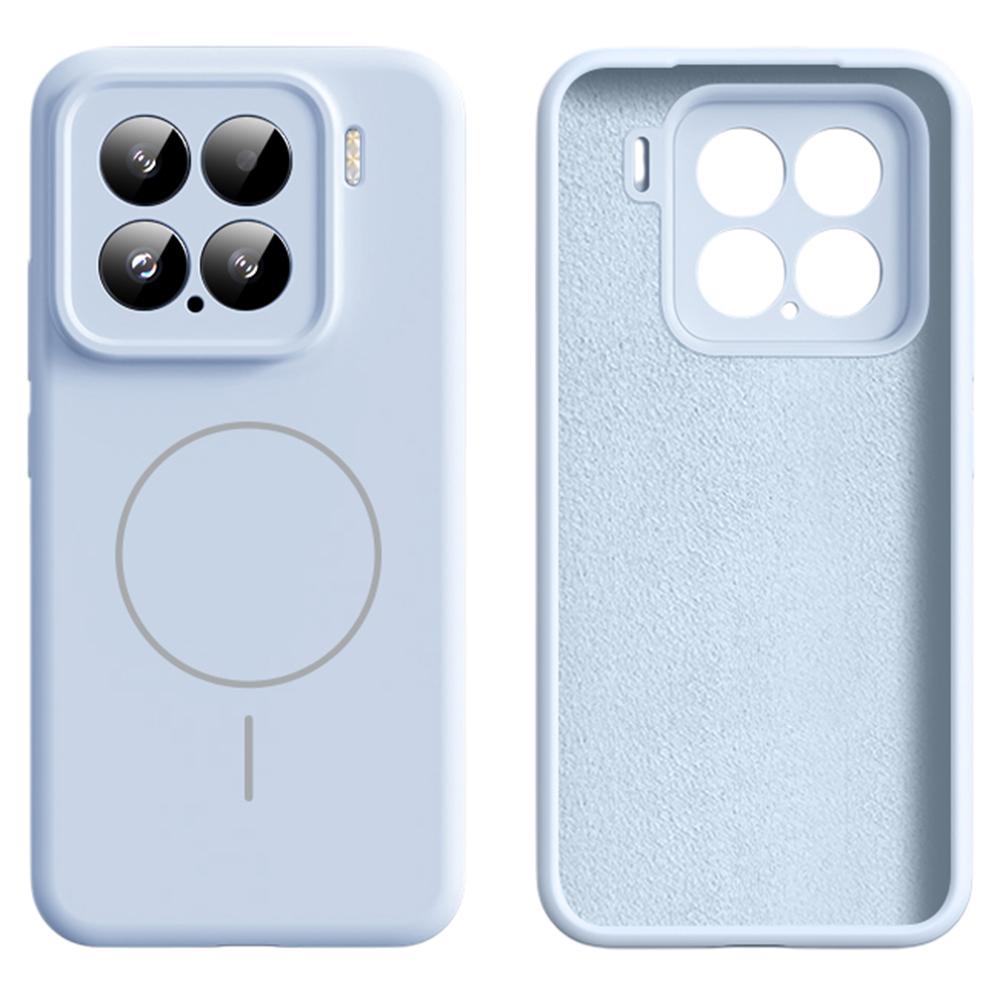 For Xiaomi 15 Case Compatible with MagSafe Soft Skin-Touch Liquid Silicone+PC Phone Cover