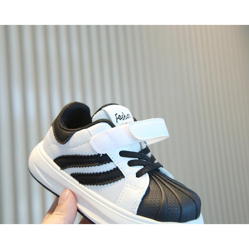 Kids Casual Breathable Soft Sole Shell Toe Sports Sneakers For Unisex Boys And Girls