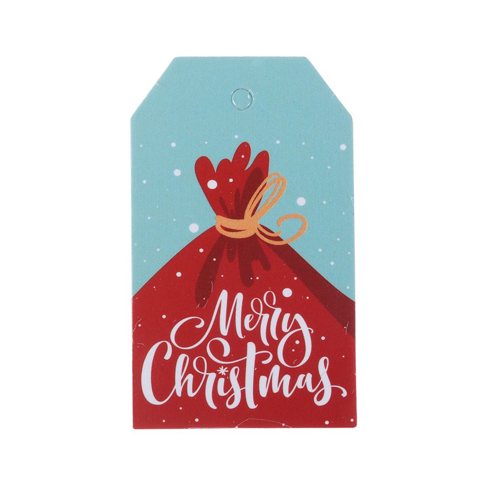 100pcs DIY Xmas Decoration Kraft Paper Kraft Tag Christmas Labels Hang Tags Gift Wrapping