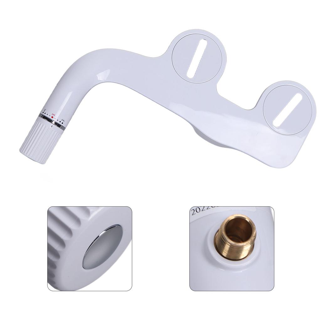 Cheap G1/2 Toilet Bidet Attachment Set ABS Dual Nozzle Bathroom Bidet