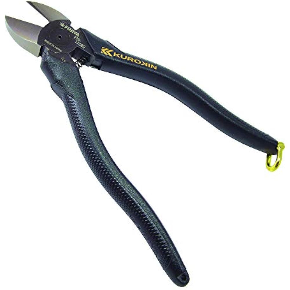 Fujiya (Fujiya) Electrician Master Strong Nipper 770-175BG 175 mm Black Gold Micro Mirror Blade e...