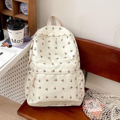 Japanischer Mori-Stil Blumenrucksack: Vielseitig, Texturiert, für Mittelschule & Pendeln