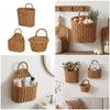 Light weight Durability Woven Willows Wall Mounted Hanging Planter Basket For Home Gardens Decoration