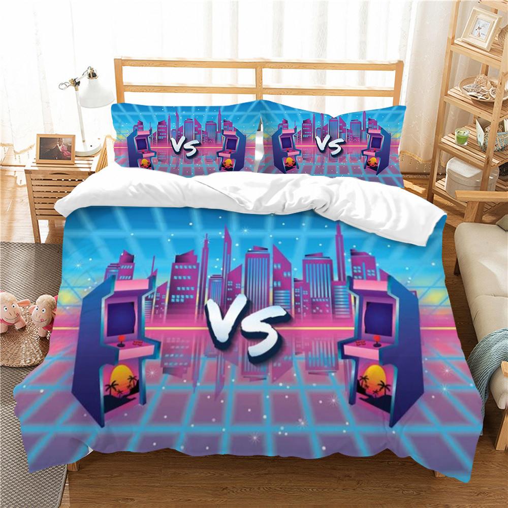 Bedding Cover Suit King Double Size Man Woman High Quality Bed Cover Set 3D Gamer Printed Creative Bedspreads