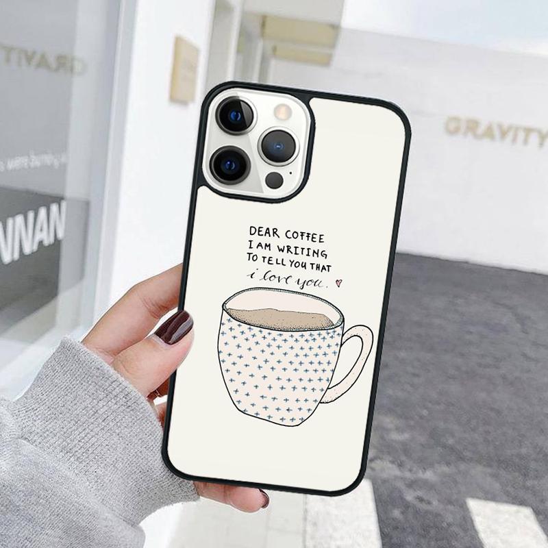 Coffee Is Calling Funny Phone Answer Page Phone Case For iPhone 17 Air 15 16 Cover  11 13 14 Pro Max 12 Plus Max XR