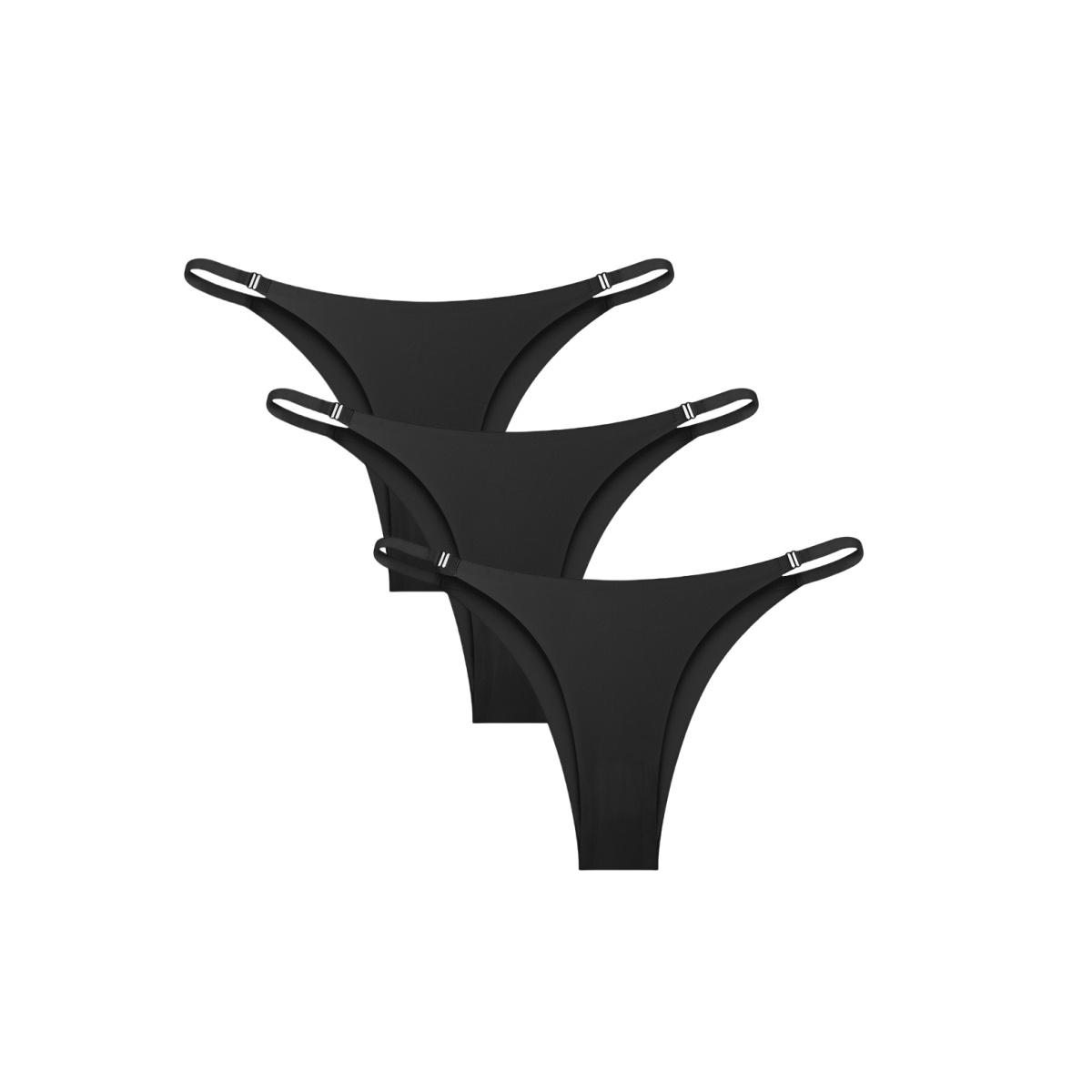 

3Pcs/Set Women Seamless Briefs Sexy Low Waist Brazilian Panties Female Traceless Underpants Solid Color Panties XS-XL L&3Pcs