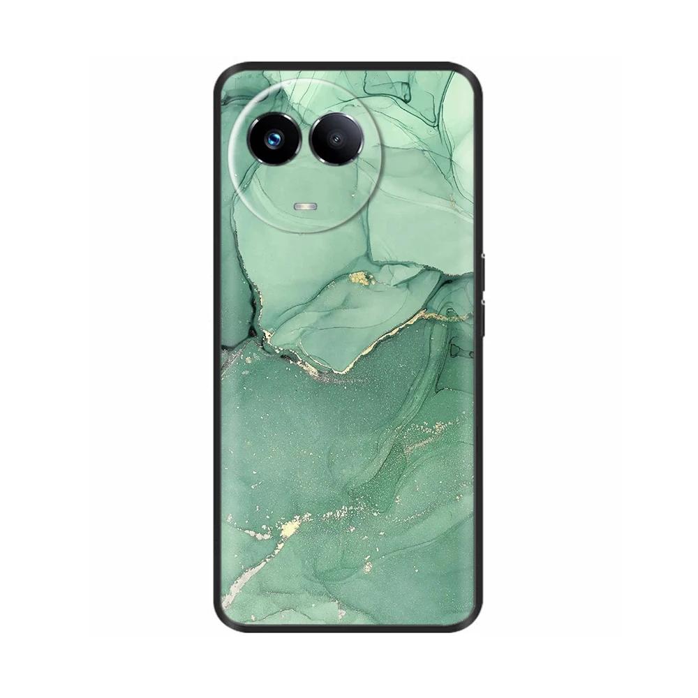 For Realme 11 5G Case Cute Design Soft Liquid Silicone Back Cover For Realme 11X Realme11 11 X 2023 RMX3785 Protection Housing