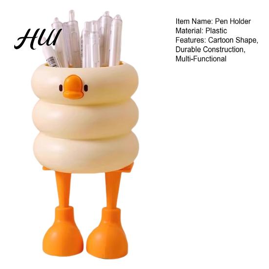 Unique Pen Stand Holder Cartoon Style Ice Cream Duck Shape Stationery Storage Organizer Large Capacity Office School Supplies