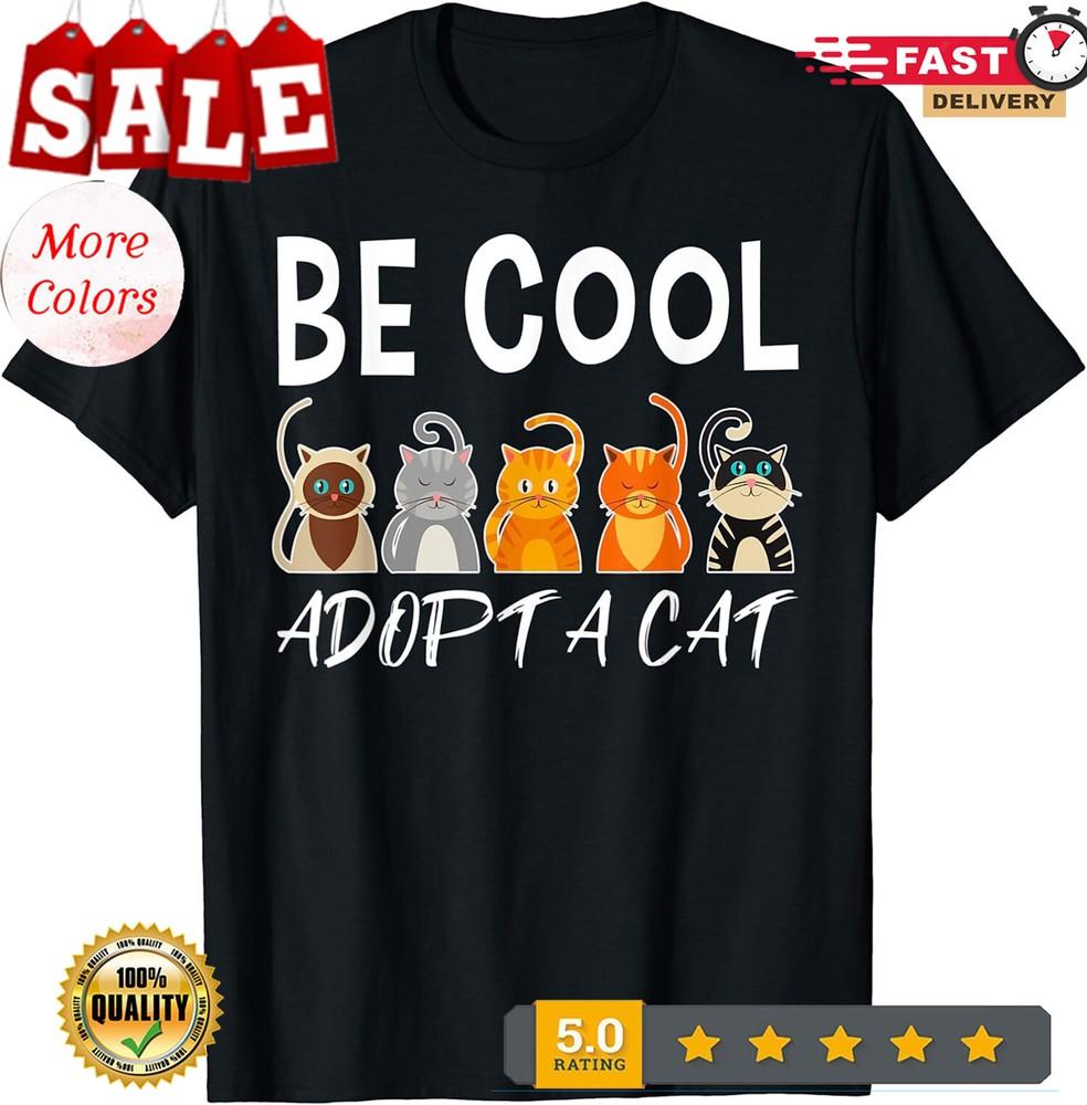 2025/Adopt a Cat Shirt Cat Rescue Cat Adoption Love Unisex T-Shirt Unisex T-Shirt S