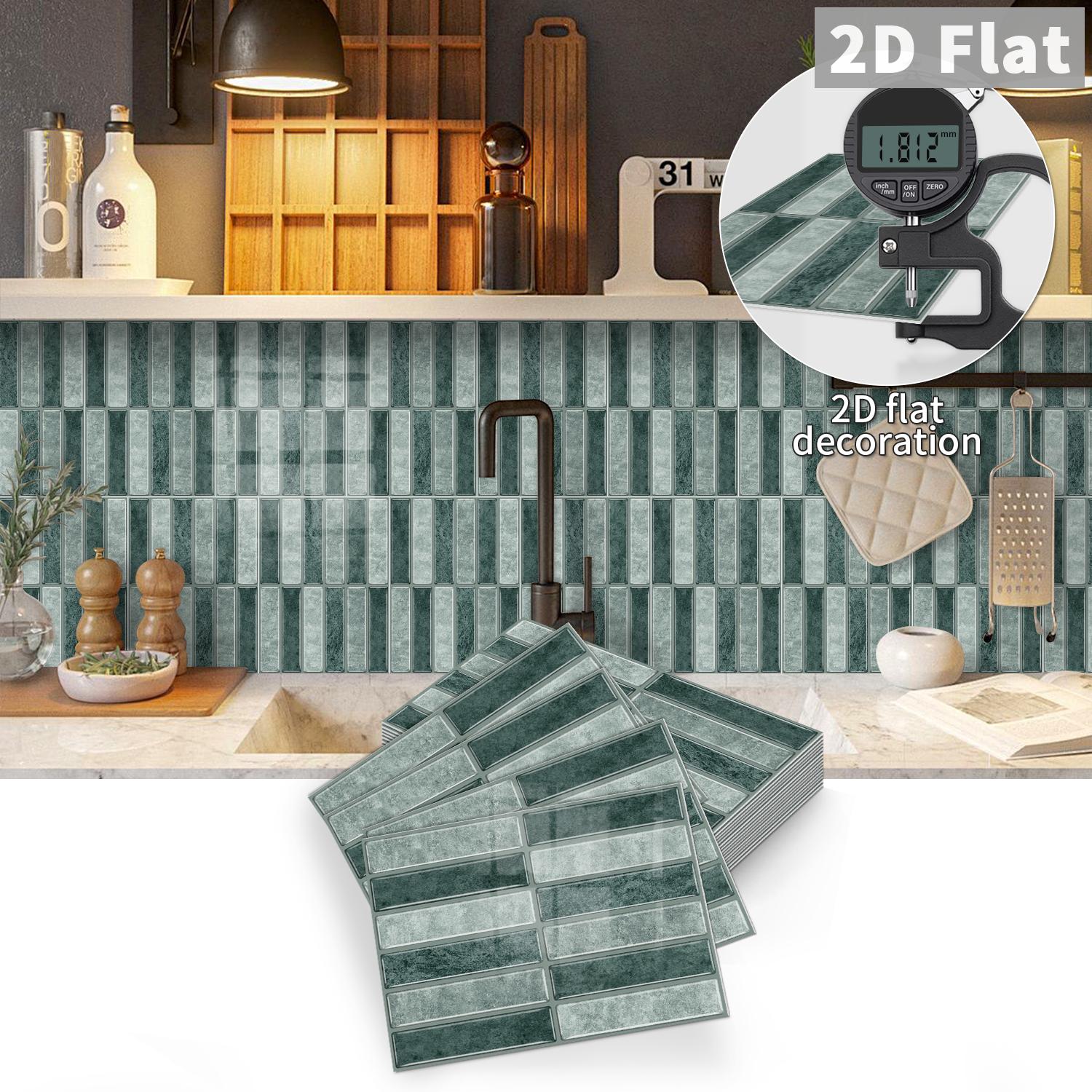 

Self-adhesive tile decals, peel-and-stick tile stickers, splash-proof wall decor for kitchens and bathrooms, bedroom decor (as the picture,20pcs)