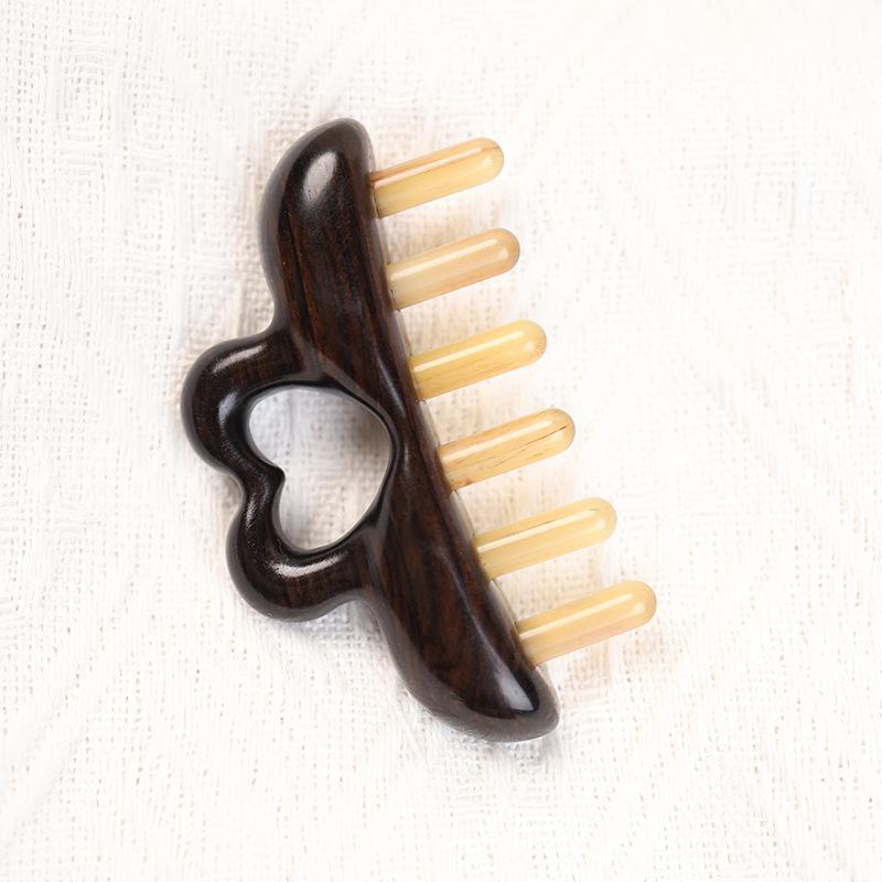 1PCS Wooden Head Body Massager Woods Massagers Comb Scalp Head Oil Massager Scalp Hair Combs Tools Massage Acupoint Nose Scraper
