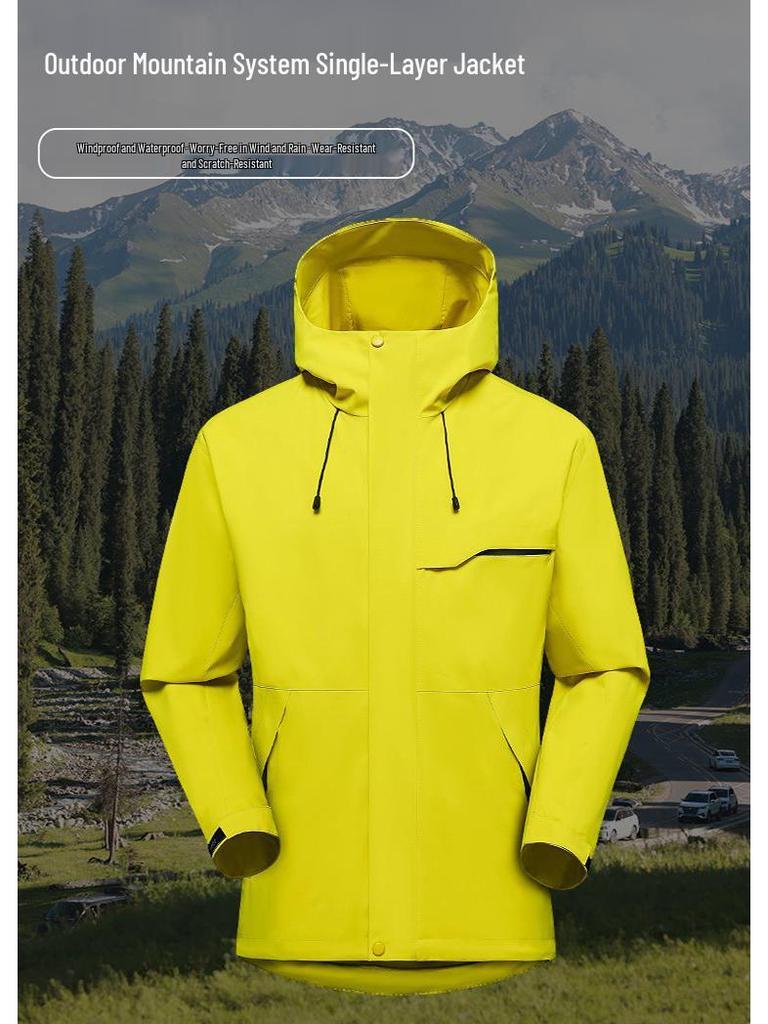 2026 Unisex Hooded Softshell Jacket: Single-Layer, Spring/Autumn, Casual Outdoor Wear