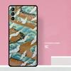 Art Crane Waves Phone Case For Samsung Galaxy S25 S26 Ultra S20 S21 S22 S23 S24 S10 Plus S25 FE Cover Coque