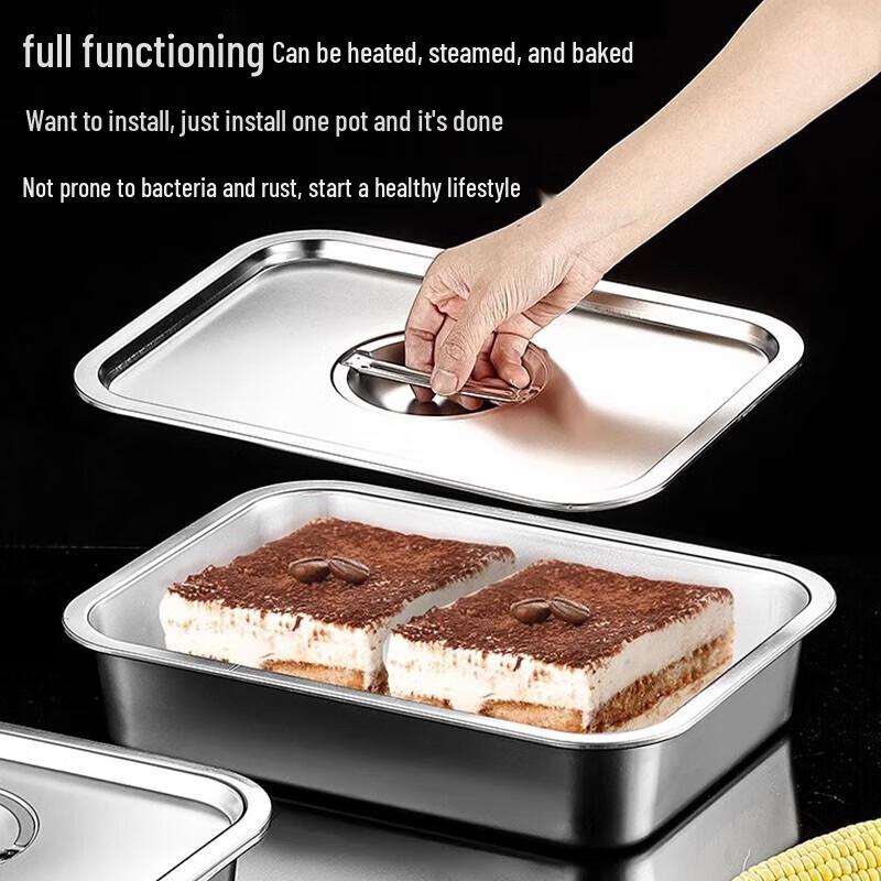 Rectangular 304 Stainless Steel Gastronorm Food Pan
