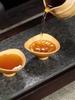 Lila Ton Teetasse Teeverkostung Meistertasse Kleine Kapazität Mineral Gold Abschnitt Schlamm Dreieckstasse Kung Fu Tee Set