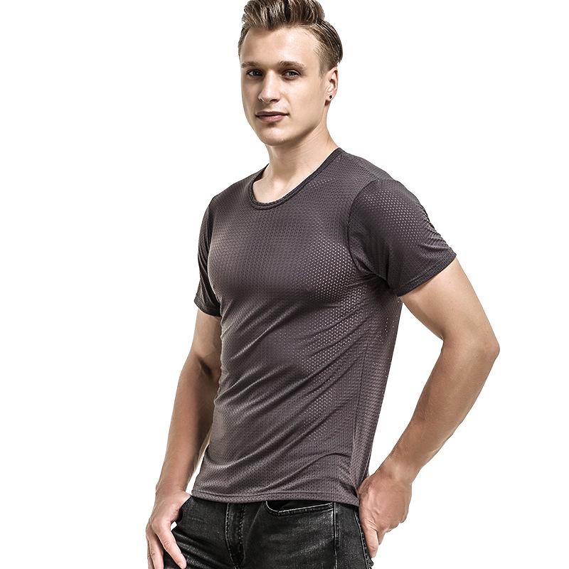 

Футболка мужская Ice Silk Mesh с V-образным вырезом и коротким рукавом XXL