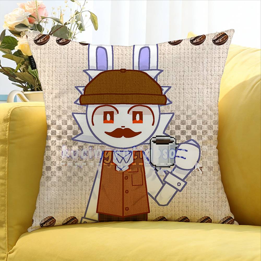 Game Animal Hospital Barney Various Sizes Square Pillow Case For Car Home Bedchamber Decor