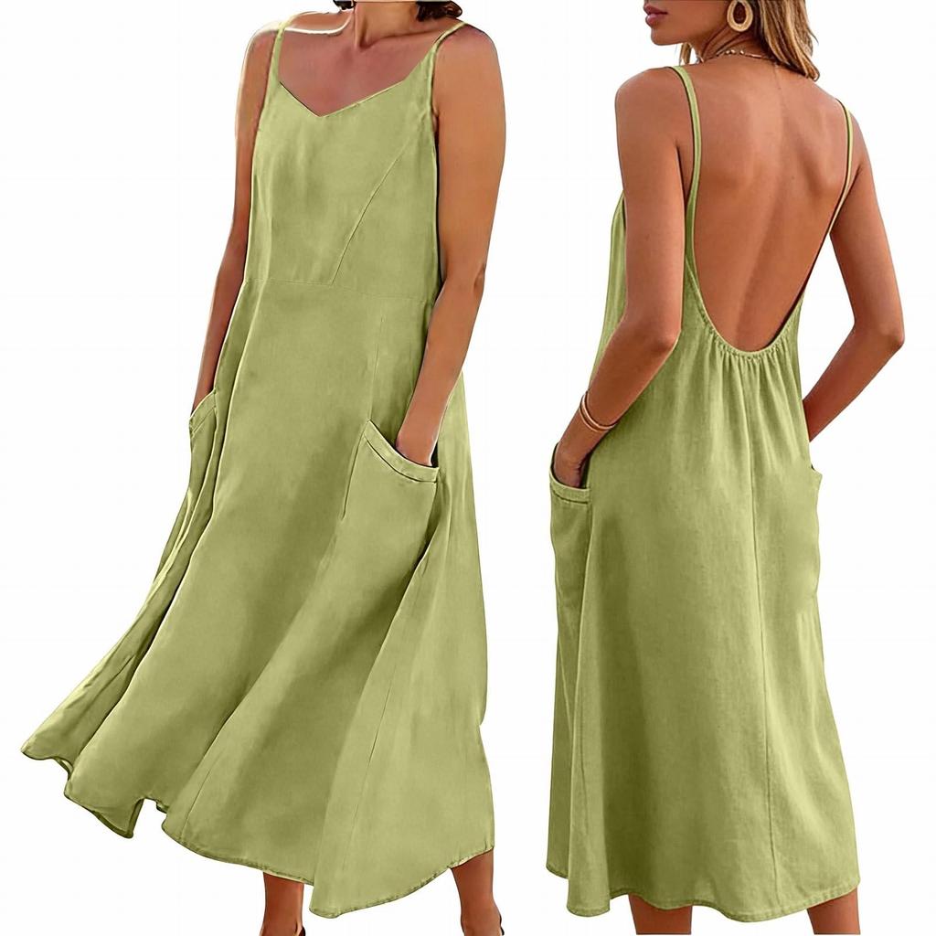 Dámské barevné ležérní módní šaty s kapsou na popruhu