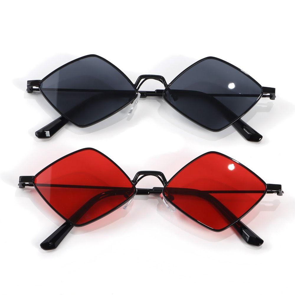 Quadrilateral Frame UV Protection Film Women's Sunglasses Men's Shades Diamond Shape Sun Glasses