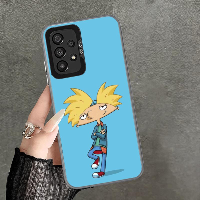 Cartoon Hey Arnold Helga Soft Phone Case for Samsung A17 A16 A15 A14 A13 A57 A56 A55 A54 A53 A37 A36 A35 A34 A33 A26 A25 A24 A23