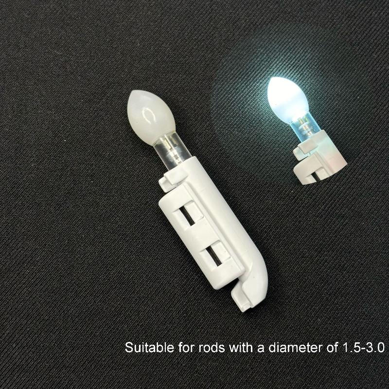 1 Piece Snap-In Electronic Pole Lamp Fishing Rod Alarm Light Luminous Stick Fishing Electronic Rod Light Diy Accessories