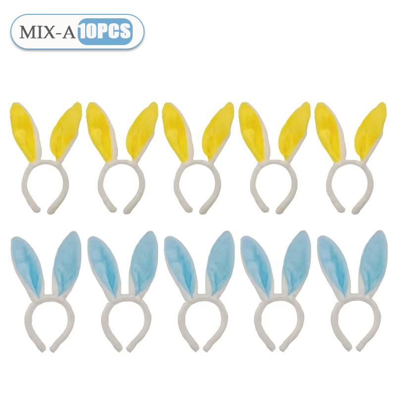 1-15 Stück rosa Hasenohren-Haarreifen, niedliche Plüsch-Hasenohren, Haarband, Osterdekoration, Kostümparty, Cosplay, Haarschmuck