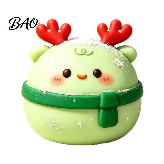 Christmas Stocking Stuffers Daifuku Stress Relief Toy, Slow Rebound Steamed Bun Squeeze Crunchy Ball Sensory Holiday Party Favors for Kids Adults Toy