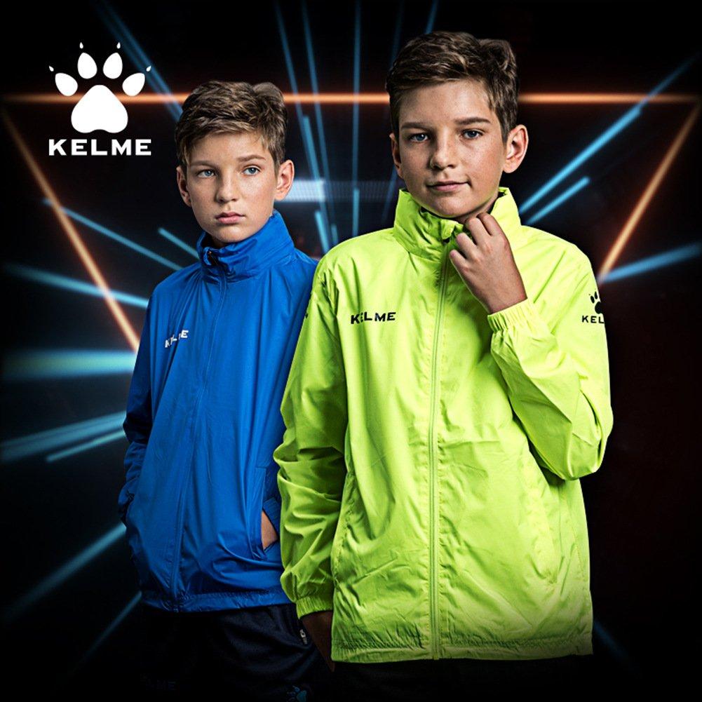 KELME Raincoat for Training Waterproof Coat Soccer-style Kids, (Green, 140cm)