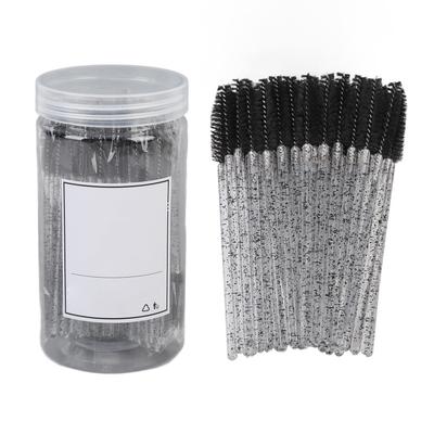 100 STÜCKE Einweg-Wimpernbürste Mascara-Stäbe Make-up-Pinsel Applikatoren Set für Wimpernverlängerungen