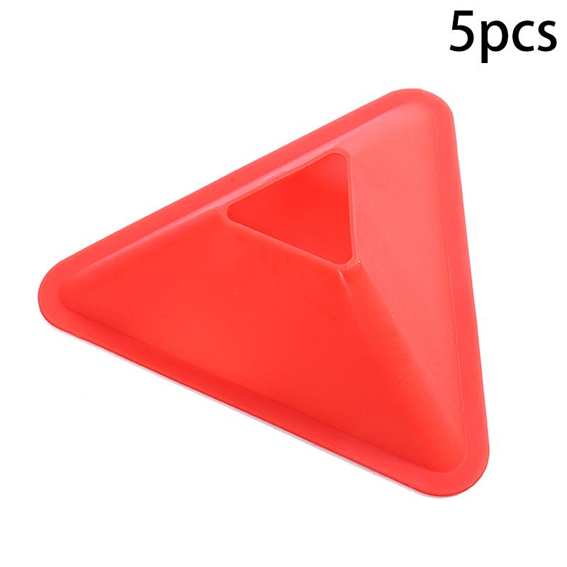 5Pcs Football Training Disc Triangle Soccer Practice Field Sports Agility Training Cone Portable Equipment For Kids Adult