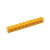 20PCS Yellow Beam Holes Technology Building Blocks Parts MOC 2730/3894/3700/6541/3895 Perforated Assembly Toy Bricks Accessories