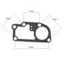 Water pump, coolant engine S4E Mitsubishi 34545-00013 LEILAND