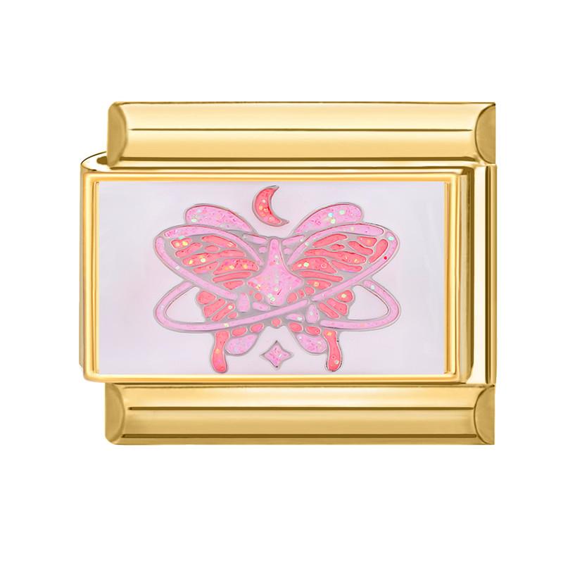 New Lovely Cat Dog Flowers Gold Color Italian Charm Links Fit 9MM Stainless Steel Bracelet Women Men DIY Making Christmas Gifts
