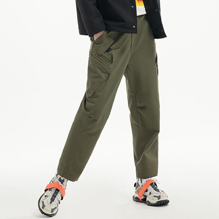 Li Ning X Star Wars Collaboration Loose Pocket Casual Pants Men Pants Dark-Olive-Green AKXQ503-2