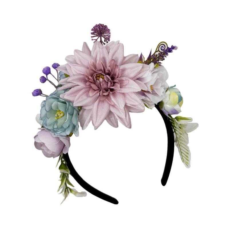 Neuer künstlicher Blumenkranz Mori Foto Urlaubs Kopfschmuck Hochzeit Festival Braut Brautjungfer Foto Haarschmuck