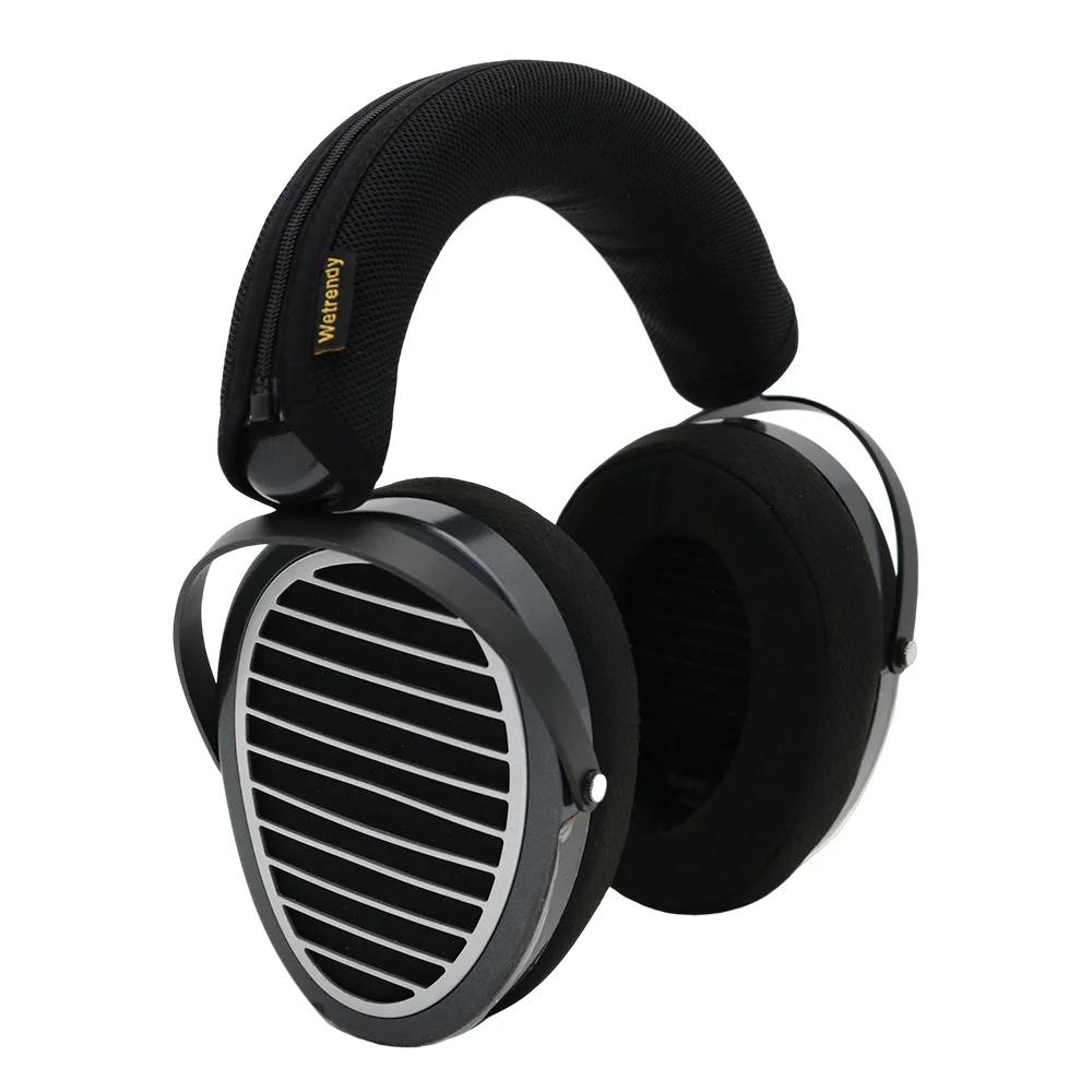 YAYINCC Headphone Head Beam Cover for HIFIMAN Edition XS Earphone Zipper knitted fabric headband protective cover