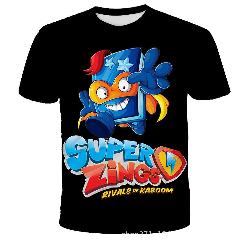 Cartoon Animation Printed Children's Clothing Top Fashionable Comfortable Short-sleeved Casual T-Shirts Boys
