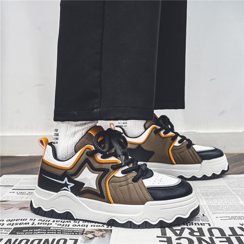 Casual Star Skateboardskor Herr Mode Platåskor Herr Skatersneakers Trendiga Sportskor